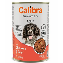 CALIBRA Dog Can Chicken/ Beef konservai šunims su jautiena ir vištiena 1240g