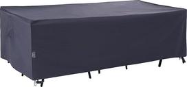 Stačiakampio ir ovalių valgomojo stalų dangčiai, atsparūs UV spinduliams, neperšlampama apsauga nuo sniego, 74" x 47" x 27,5", pilkos spalvos