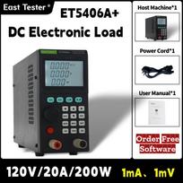 Rytų testeris ET5406A+/ET5407A+ 200W 120V 180V 20A 30A programuojamas nuolatinės srovės elektroninis apkrovos testeris 1mV/1mA baterijų testeris CC/CV