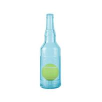 Water Bottle Dog Toy Squeaky Dog Chew Toys for Aggressive Chewers Interactive Plastic Water Bottle M mėlyna