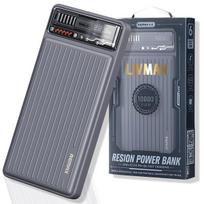 Atsarginis maitinimo šaltinis ("Power Bank") LIVMAN RPP-616 - greito įkrovimo išorinė baterija su dviem išėjimais, 10000mAh, 22,5W