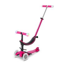 Paspirtukas Micro Mini2Grow Deluxe Magic Led Pink