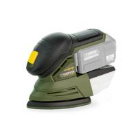 Akumuliatorinis vibracinis šlifuoklis HERVIN BATTERY, 20 V, trikampio forma, be akumuliatoriaus, PLCSL-718