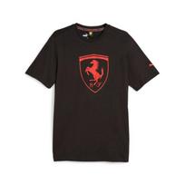 PUMA juodos spalvos laisvalaikio marškinėliai vyrams Ferrari Race tonal Big Shield T - 62095101, S