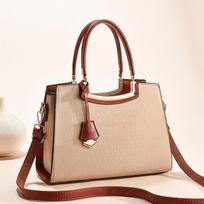 Fashion Leather Tote Bag Elegant Textured Women Handbag Large Capacity Shoulder Hand Bag For Ladies Travel Tote Bag