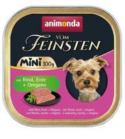 ANIMONDA Vom Feinsten Adult Mini Beef, duck and oregano - šlapias maistas šunims - 100g