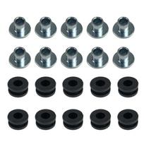 Motorcycle Rubber Grommets Bolt For Honda Yamaha Suzuki Kawasaki Fairings Nuts & Bolts Wear Parts Accessories sidabras