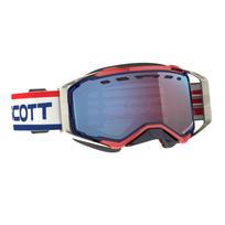 Akiniai Scott Goggle Prospect Snow Cross LS retro white/blue light sensitive blue chro