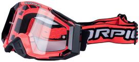Akiniai SCORPION Goggle black/red antifog clear