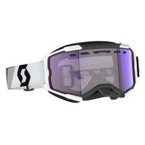 Akiniai Scott Goggle Fury LS Snow Cross premium black/white / light sensitive blue chrom
