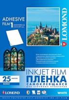 Lipni plėvelė Lomond Inkjet Film Self Adhesive Balta Blizgi A4, 25 lapai