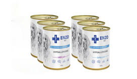 ENZO VET Hypoallergenic pašaras šunims su kalakutiena ir triušiena 6x400g