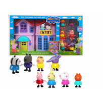Peppa Pig namas + 8 personažų rinkinys