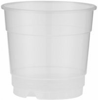 Plastikinis orchidėjų vazonas, skaidrus, 15 cm