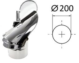 Besisukantis dūmtraukio deflektorius D-200 mm