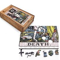 Tarot: Death (Rider-Waite) Dėlionė Iš Medžio (250 detalių) Fantasy Puzzles