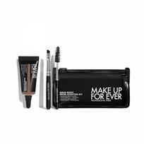 Make Up For Ever Aqua Resist Brow Sculptor Kit 24hr Antakių formavimo rinkinys, 1 vnt, Medium Ash