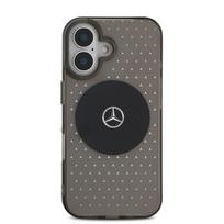 Mercedes PC/TPU Star Pattern MagSafe Apple iPhone 16 Plus dėklas telefonui juodos spalvos