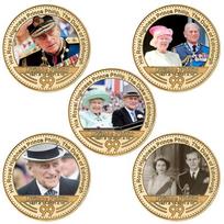 1926-2022 Jos Didenybė Karalienė Elžbieta II Auksinė proginė moneta JK Karališkoji šeima Princas Philipas Suvenyras Iššūkio moneta Dovanos