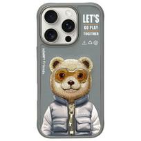 Nimmy iPhone 16 Pro 6.3" Cool AND Cute 2.0 Bear gray case