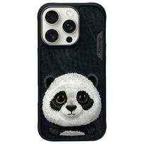 Nimmy iPhone 16 Pro Max 6.9" case, black / Big Eyed Pet 2.0 Panda