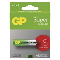 Šarminės baterijos AA 1.5V GP, 8 vnt.