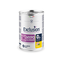 Exclusion Hypoallergenic konservai šunims su putpelių mėsa ir žirniais, 400 g