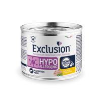 Exclusion Hypoallergenic konservai šunims su putpelių mėsa ir žirniais, 200 g