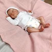 10 colių tikroviškos mini Reborn kūdikio lėlės, minkšto liesti medžiaginis kūnas, simuliacinė lėlė, mielas miegantis kūdikis, žaislinės lėlės, tikroviškas mažylis, žaidimų draugas prieš miegą, žaislai 25cm cloth body