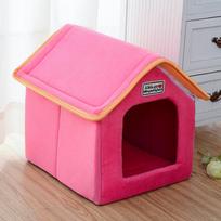 Sulankstomas šunų namelio lovos kilimėlis Nest Lovos kilimėlis Minkštas žiemos šiltas šuniukas Sofa Pagalvėlė Namo šunų katės lova mažiems vidutiniams šunims S 36x32x40cm