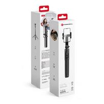 FORCELL F-GRIP S150XL selfie stick with wireless remote control tripod, black