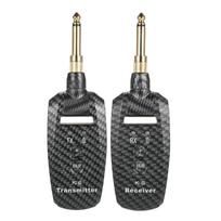 Nešiojamas UHF belaidžio gitaros siųstuvo ir imtuvo rinkinys 50M perdavimo diapazono belaidis garso įrašas