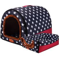 New Warm Dog House Comfortable Print Stars Kennel Mat for Pet Puppy Foldable Cat Sleeping Bed High Quality Pet Products M