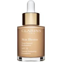 Clarins Skin Illusion Natural Hydrating Foundation spindesio suteikiantis drėkinamasis serumas SPF 15 atspalvis 106N Vanilla 30 ml