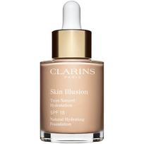 Clarins Skin Illusion Natural Hydrating Foundation spindesio suteikiantis drėkinamasis serumas SPF 15 atspalvis 102.5C Porcelain 30 ml