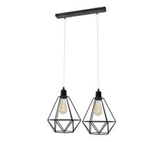 Sietynas KARO 2xE27/15W/230V juoda