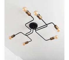 LED Ant pagrindo montuojamas sietynas TUBE 6xE27/15W/230V