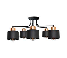 Tvirtinamas sietynas EDISON 5xE27/15W/230V