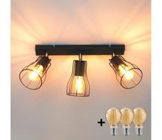 LED Akcentinis šviestuvas TUBE II 3xE27/15W/230V juodas