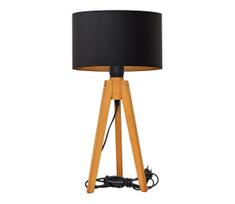 Stalinis šviestuvas ALBA 1xE27/15W/230V juoda/auksas/ąžuolas
