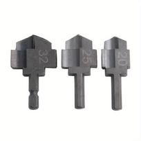 3pcs PPR Lifting Stepped Drill Bit Hexagon Shank Water Pipe Connection Tool 20/25/32 For Plumber Water Pipe Puncher Drill Bit 3PCS