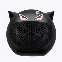Heater Air Cooler, Fashion Mini Heater, Space Heater, Indoor Portable Heater, Personality Pet Style Heater, with Overheat Protection, Christmas Gift juoda