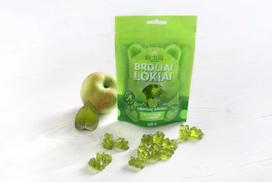 Obuolių skonio guminukai Broliai lokiai 100 g