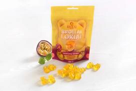 Pasiflorų skonio guminukai  Broliai lokiai 100g