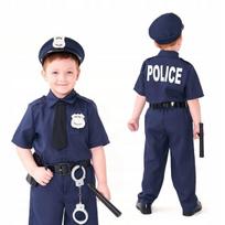 Vaikiškas kostiumas Policininkas, mėlynas