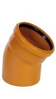 PVC lauko kanalizacijos alkūnė PIPELIFE, DN110 x 30°