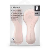 Suavinex Dreams Brush-comb Set rinkinys vaikams nuo gimimo Pink 2 vnt.