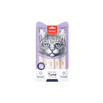 Wanpy Creamy Treats skanėstai katėms su tunu ir krabais, 70 g
