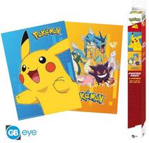 Plakatas Abysse POKEMON – 2 plakatų rinkinys – spalvingi personažai (52 x 38)