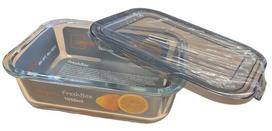 Grūdinto stiklo maisto dėžutė su dangteliu FreshBox, 1050 ml.